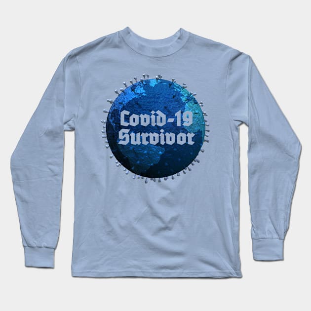 Covid-19 Survivor Long Sleeve T-Shirt by DeVerviers